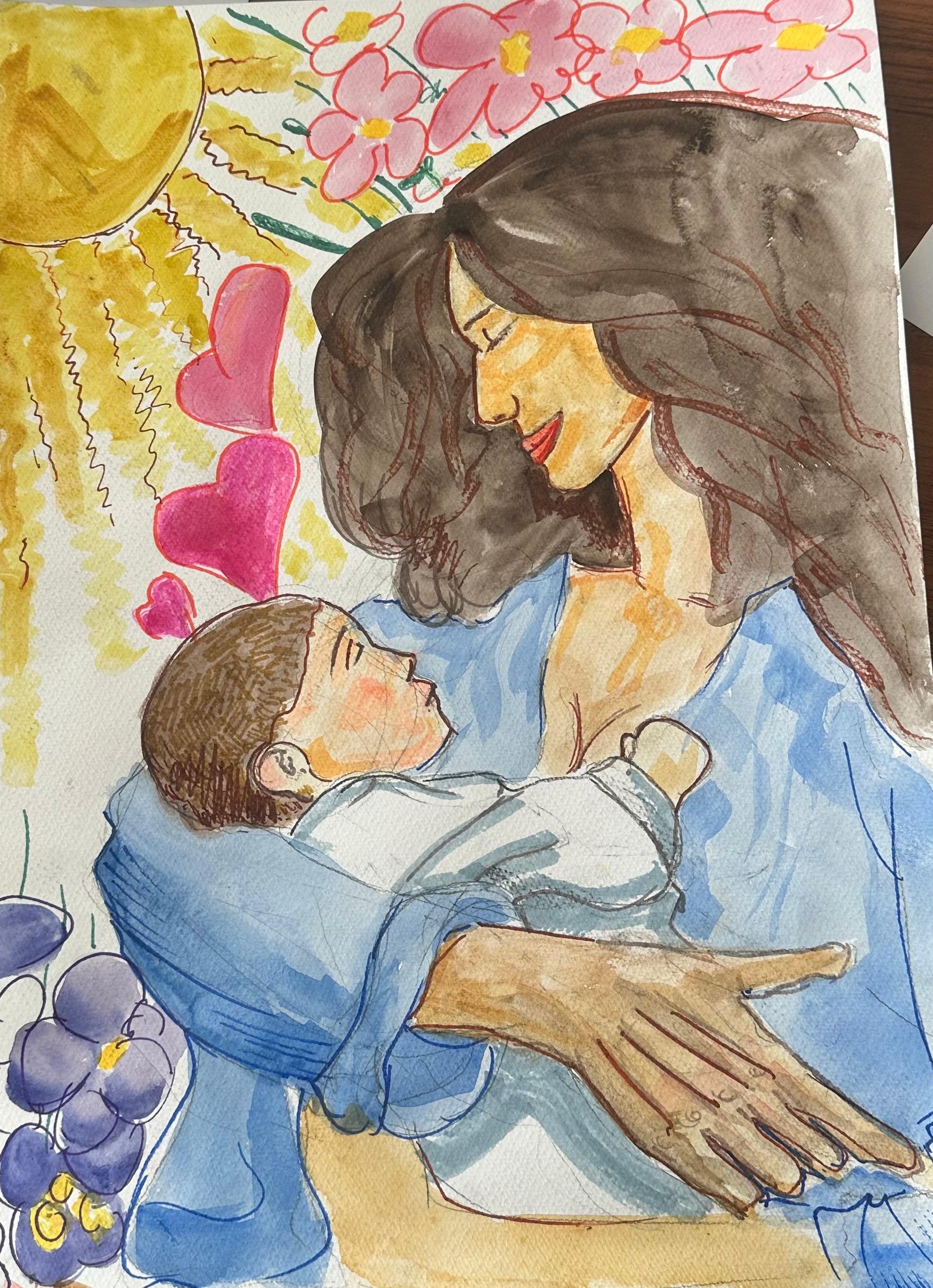 «Анамның қолы» суретжобасы